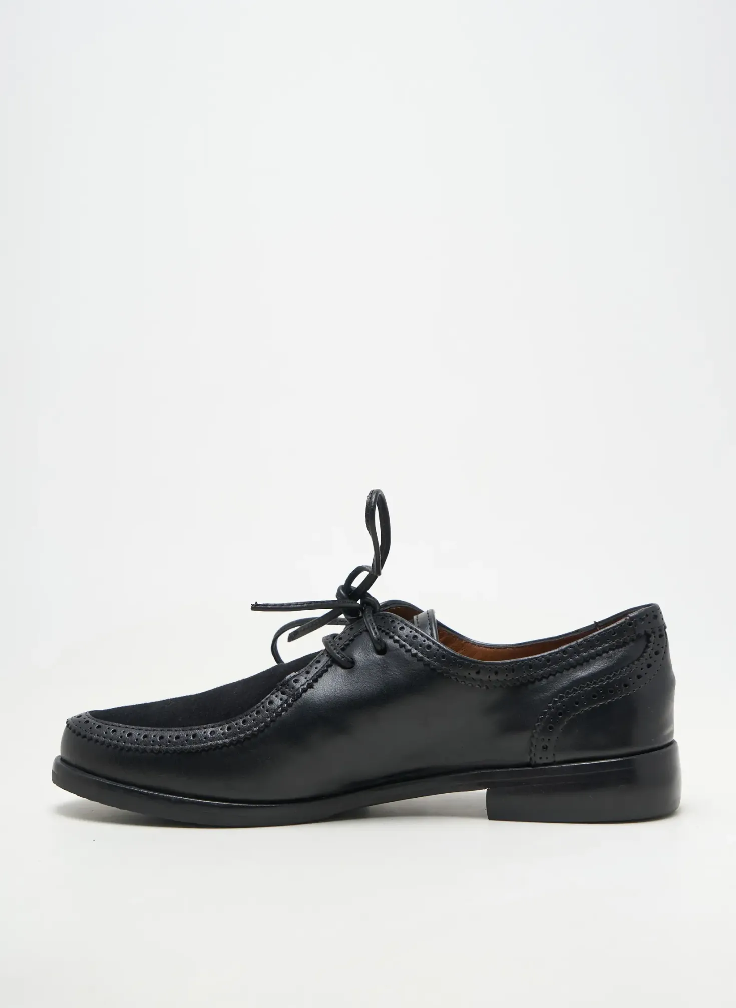 Derbies Homers Noir Talon Plat Jusqu'à 3cm