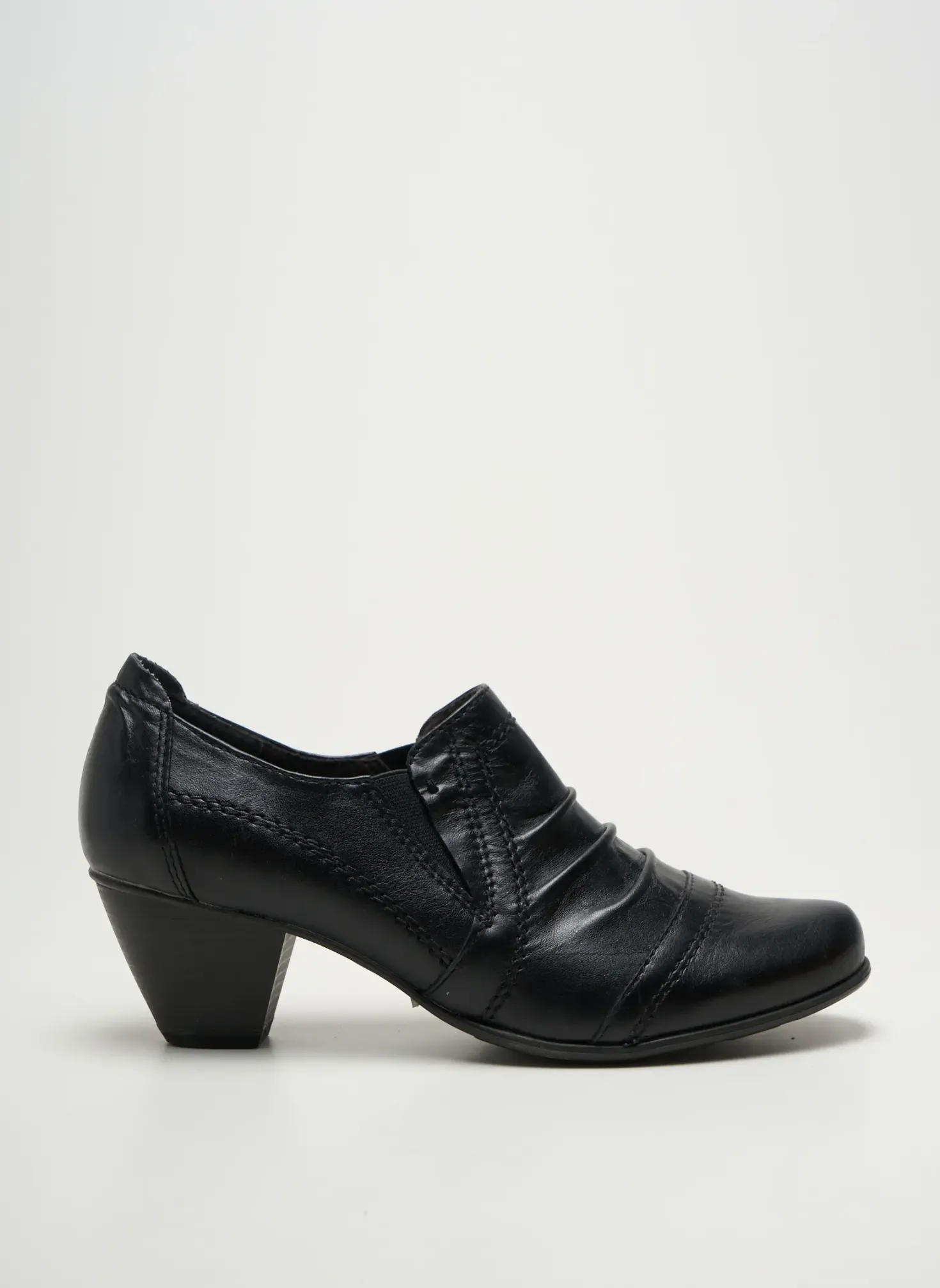 Derbies Jana Noir Talon De 4 À 6cm