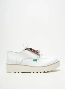 Derbies Kickers Blanc Talon De 4 À 6cm