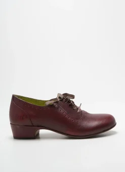 Derbies Kickers Rouge Talon Plat Jusqu'à 3cm