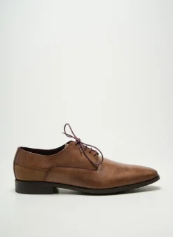 Derbies Le Formier Marron Talon Bas