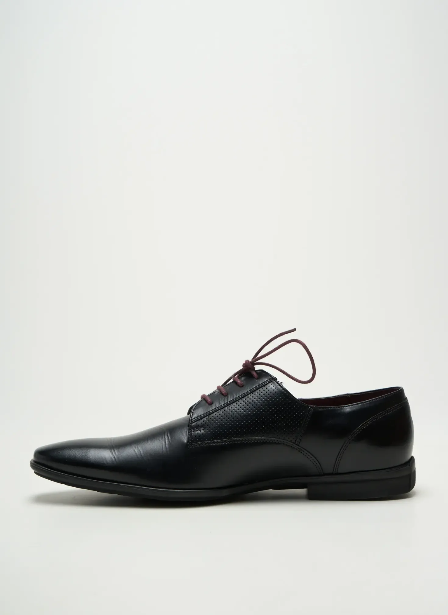 Derbies Le Formier Noir Talon Bas