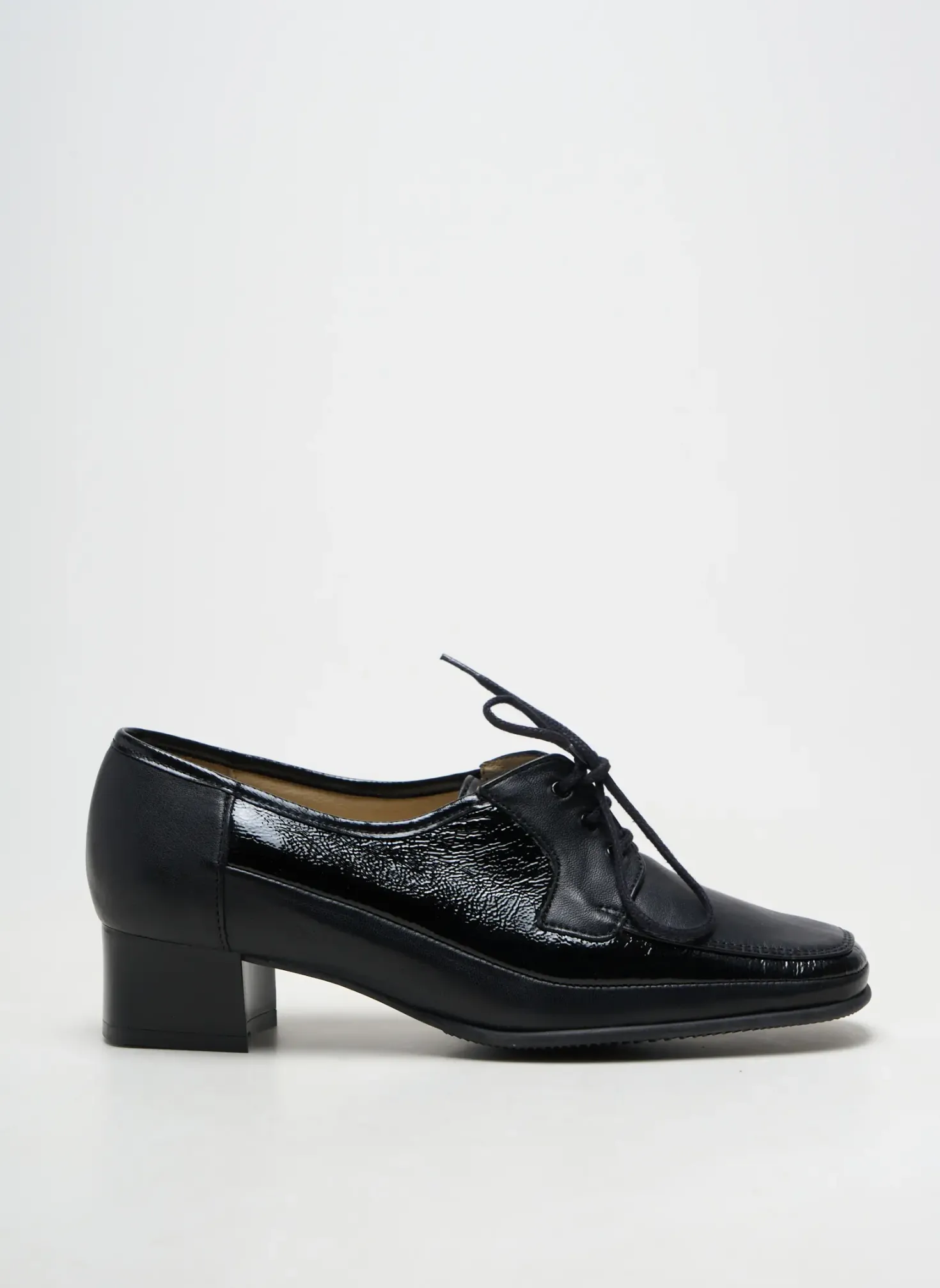 Derbies Marco Noir Talon De 4 À 6cm