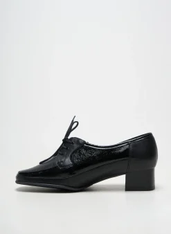 Derbies Marco Noir Talon De 4 À 6cm