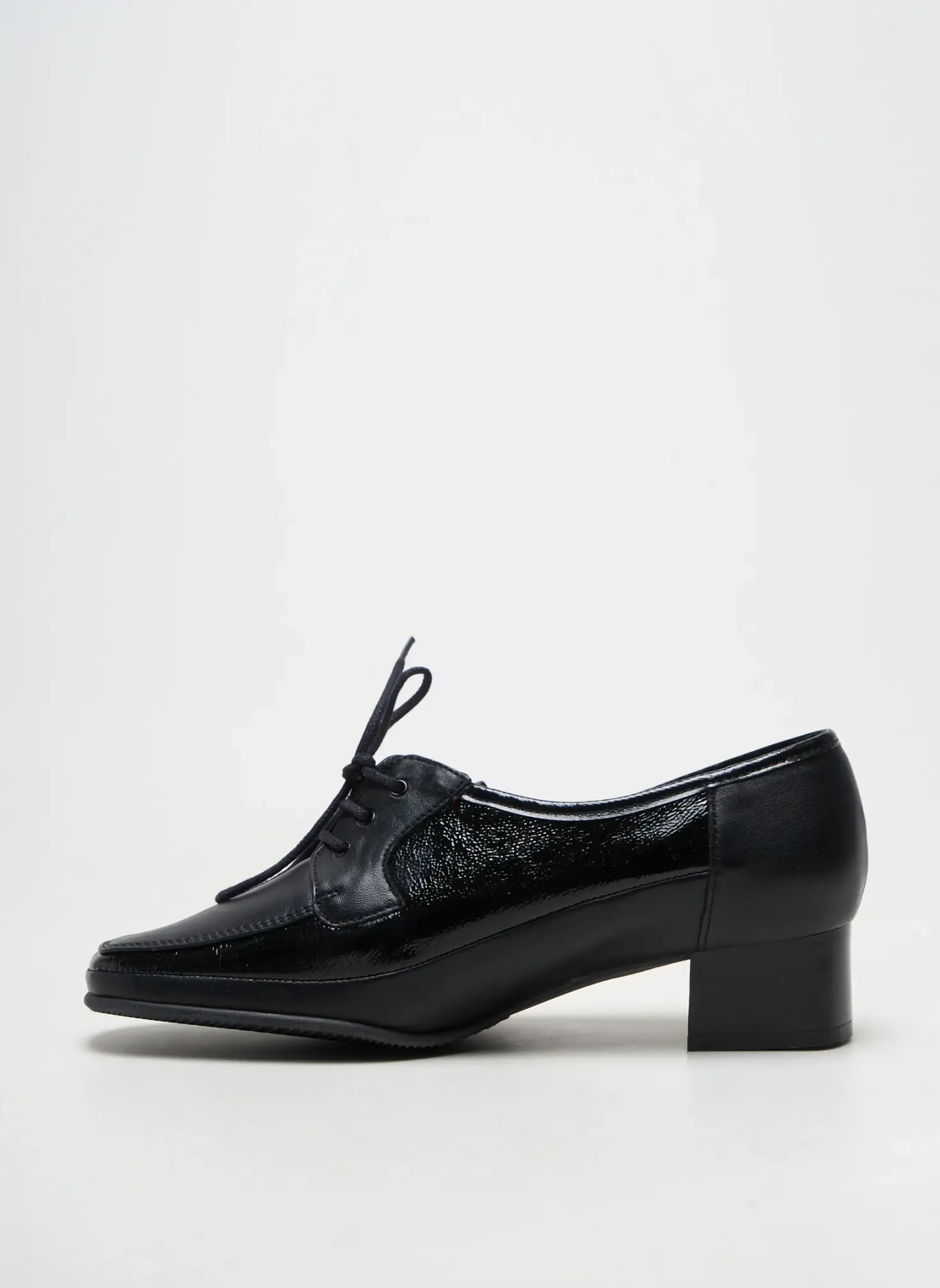 Derbies Marco Noir Talon De 4 À 6cm