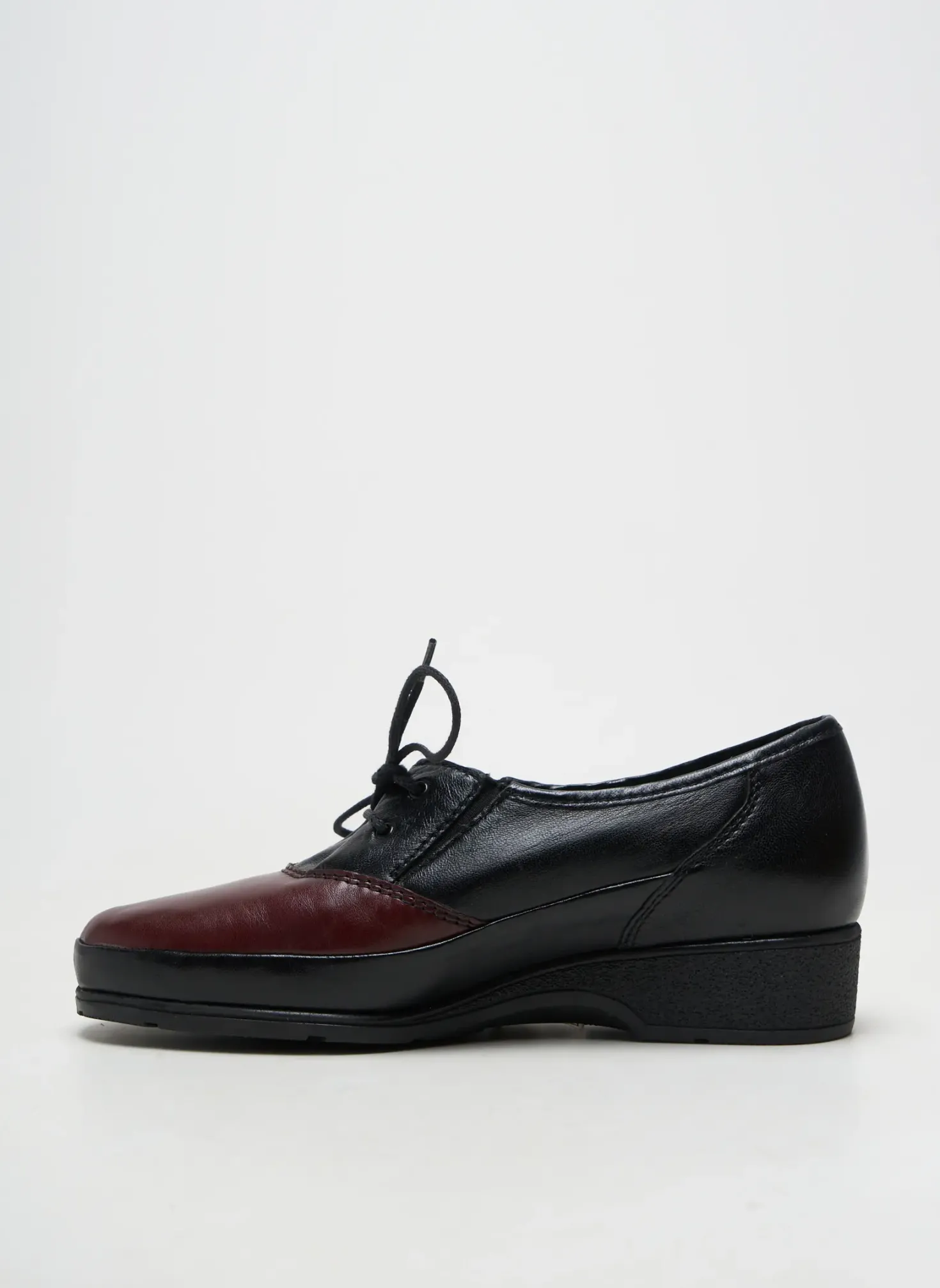 Derbies Marco Noir Talon Plat Jusqu'à 3cm