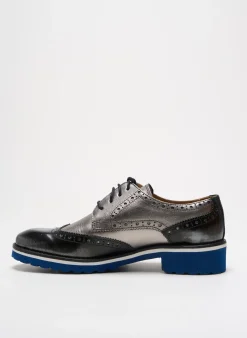 Derbies Melvin & Hamilton Argent Talon Plat Jusqu'à 3cm