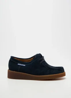 Derbies Mephisto Bleu Talon Plat Jusqu'à 3cm