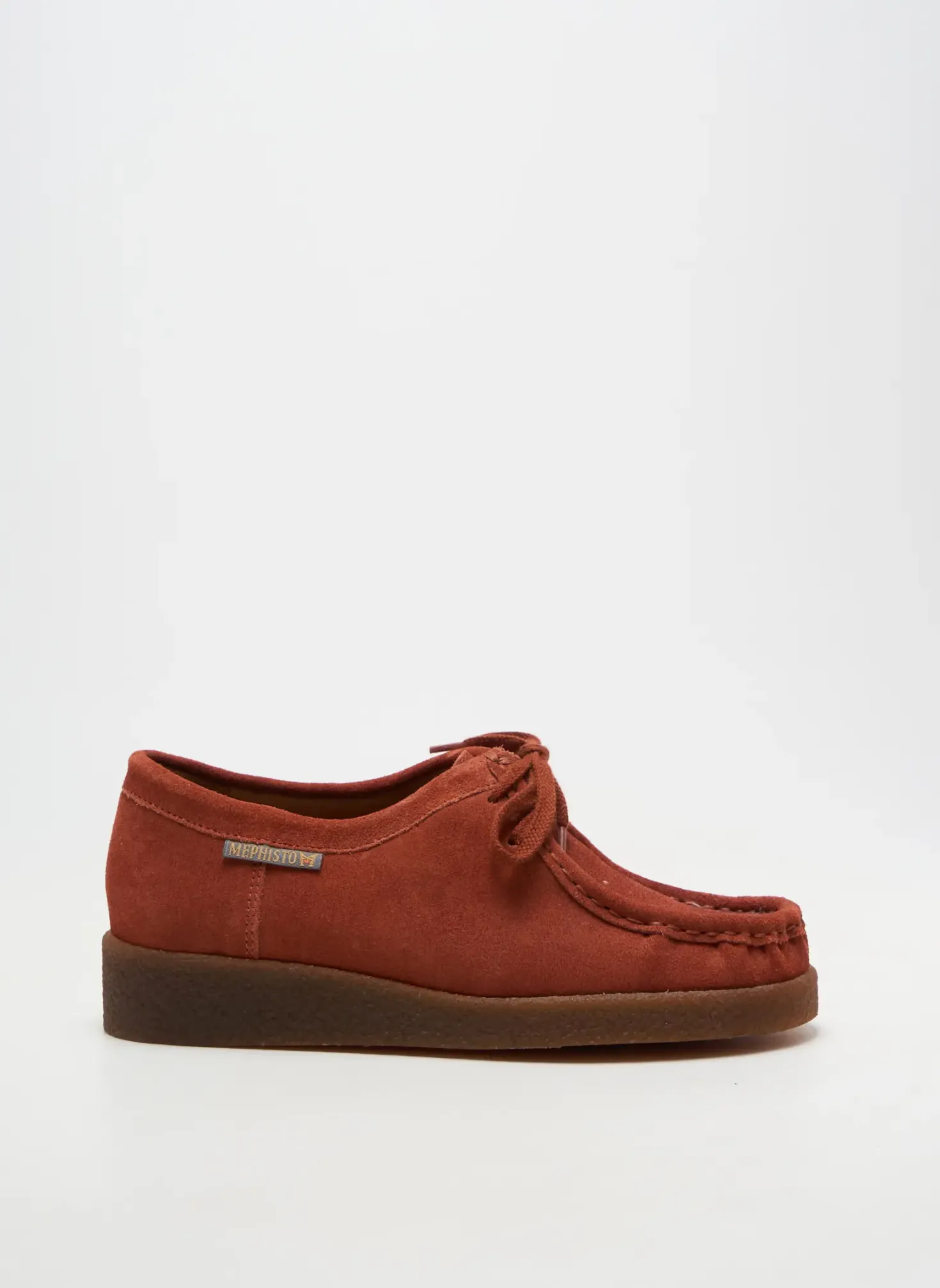 Derbies Mephisto Orange Talon Plat Jusqu'à 3cm