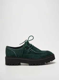 Derbies Metamorf'ose Vert Talon De 4 À 6cm