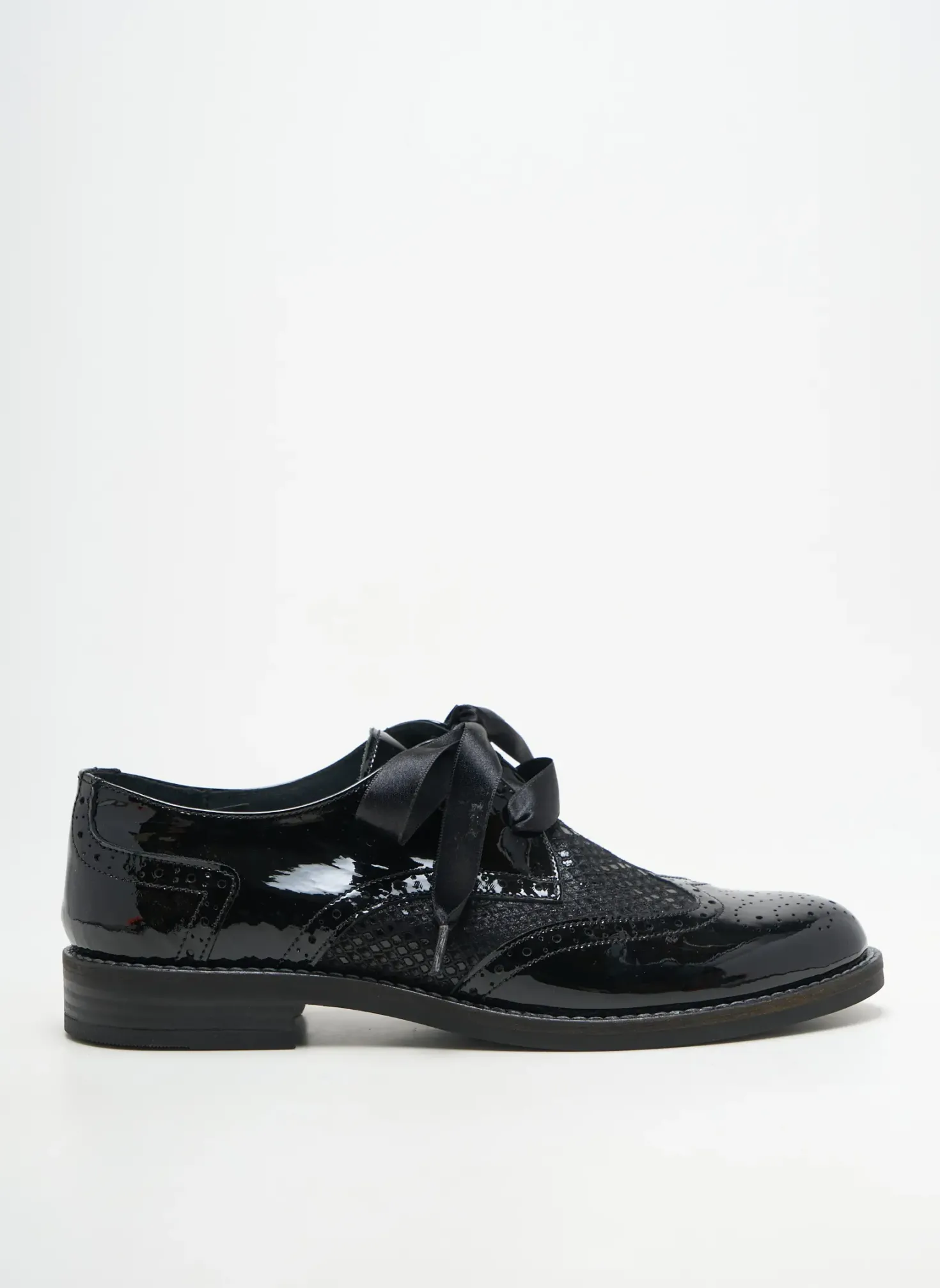 Derbies Myma Noir Talon Plat Jusqu'à 3cm