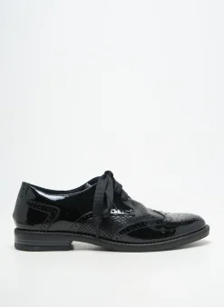 Derbies Myma Noir Talon Plat Jusqu'à 3cm