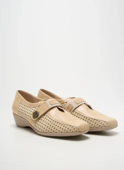 Derbies Pedi Girl Beige Talon De 4 À 6cm