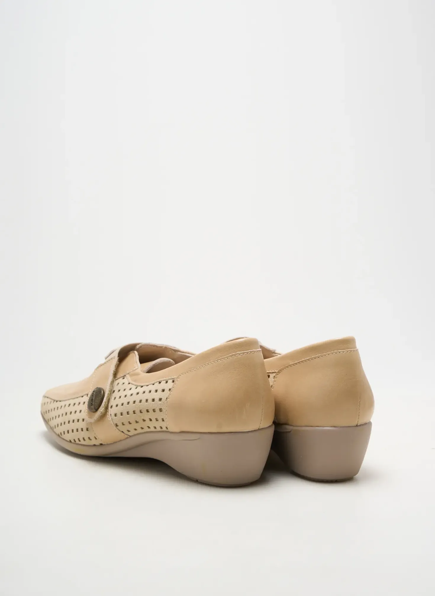 Derbies Pedi Girl Beige Talon De 4 À 6cm