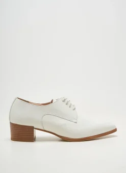 Derbies Pertini Blanc Talon De 4 À 6cm