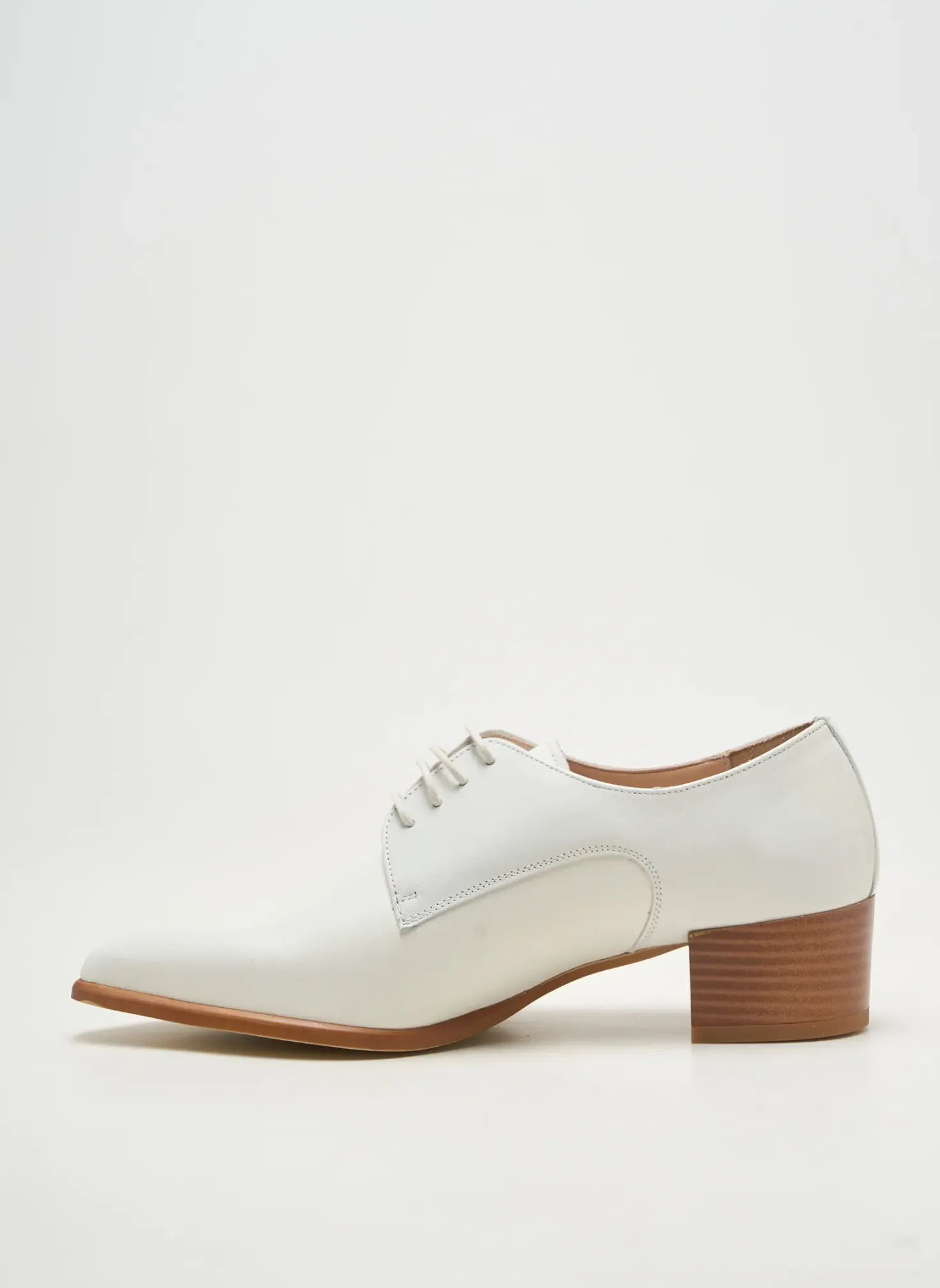 Derbies Pertini Blanc Talon De 4 À 6cm