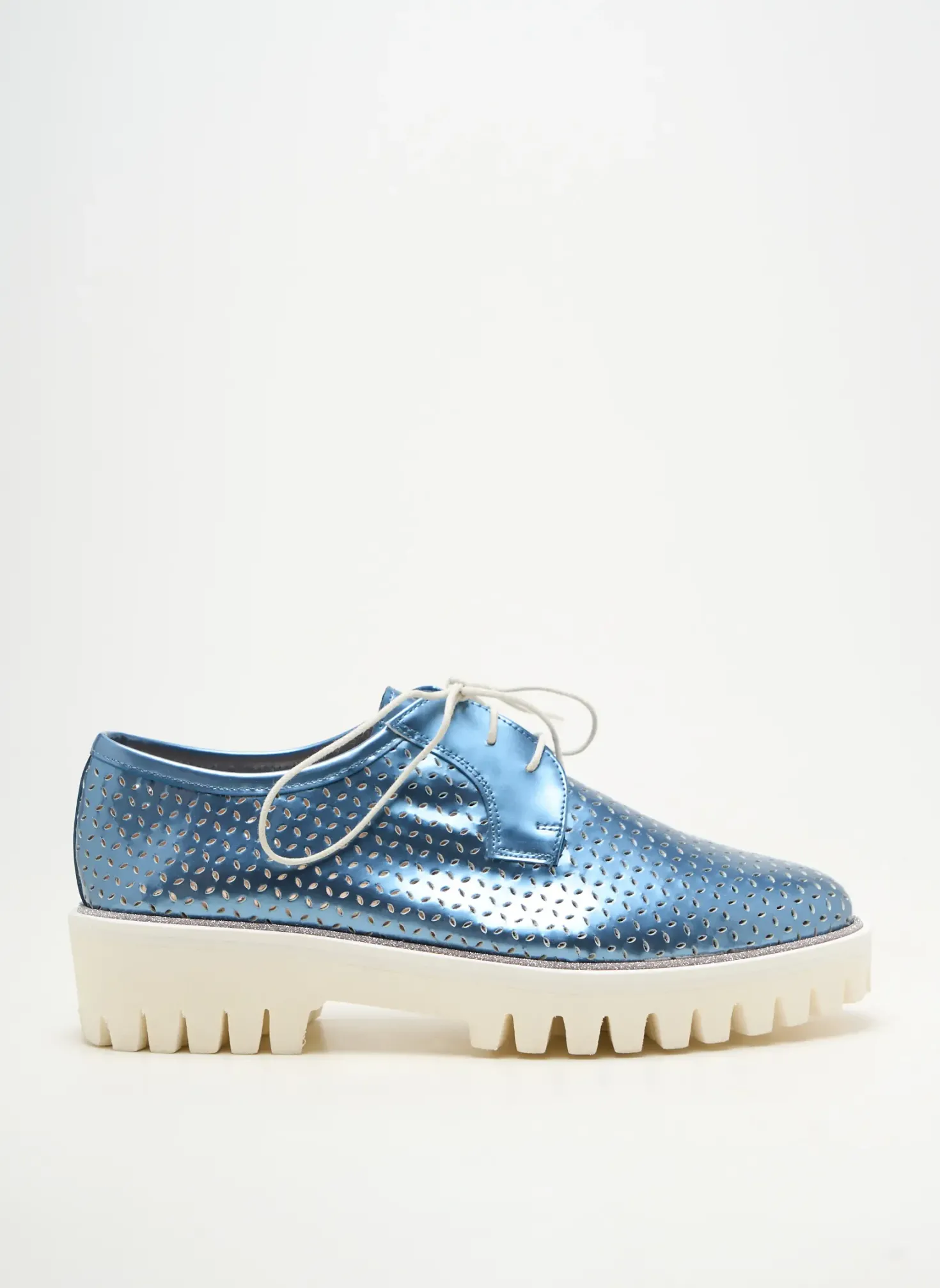 Derbies Pertini Bleu Talon Plat Jusqu'à 3cm