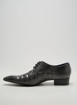 Derbies Pertini Gris Talon Plat Jusqu'à 3cm