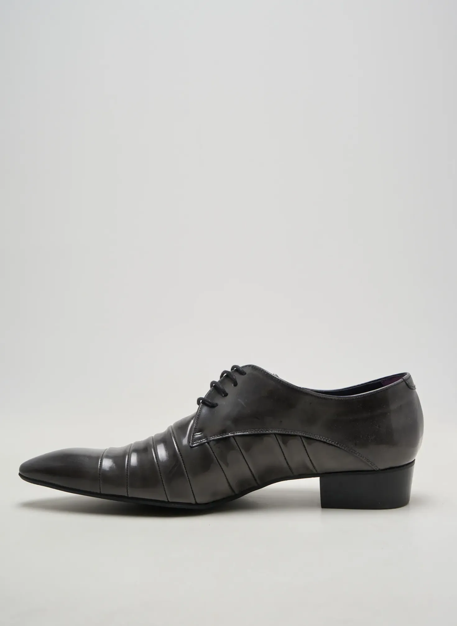 Derbies Pertini Gris Talon Plat Jusqu'à 3cm