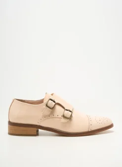 Derbies Pertini Rose Talon Plat Jusqu'à 3cm