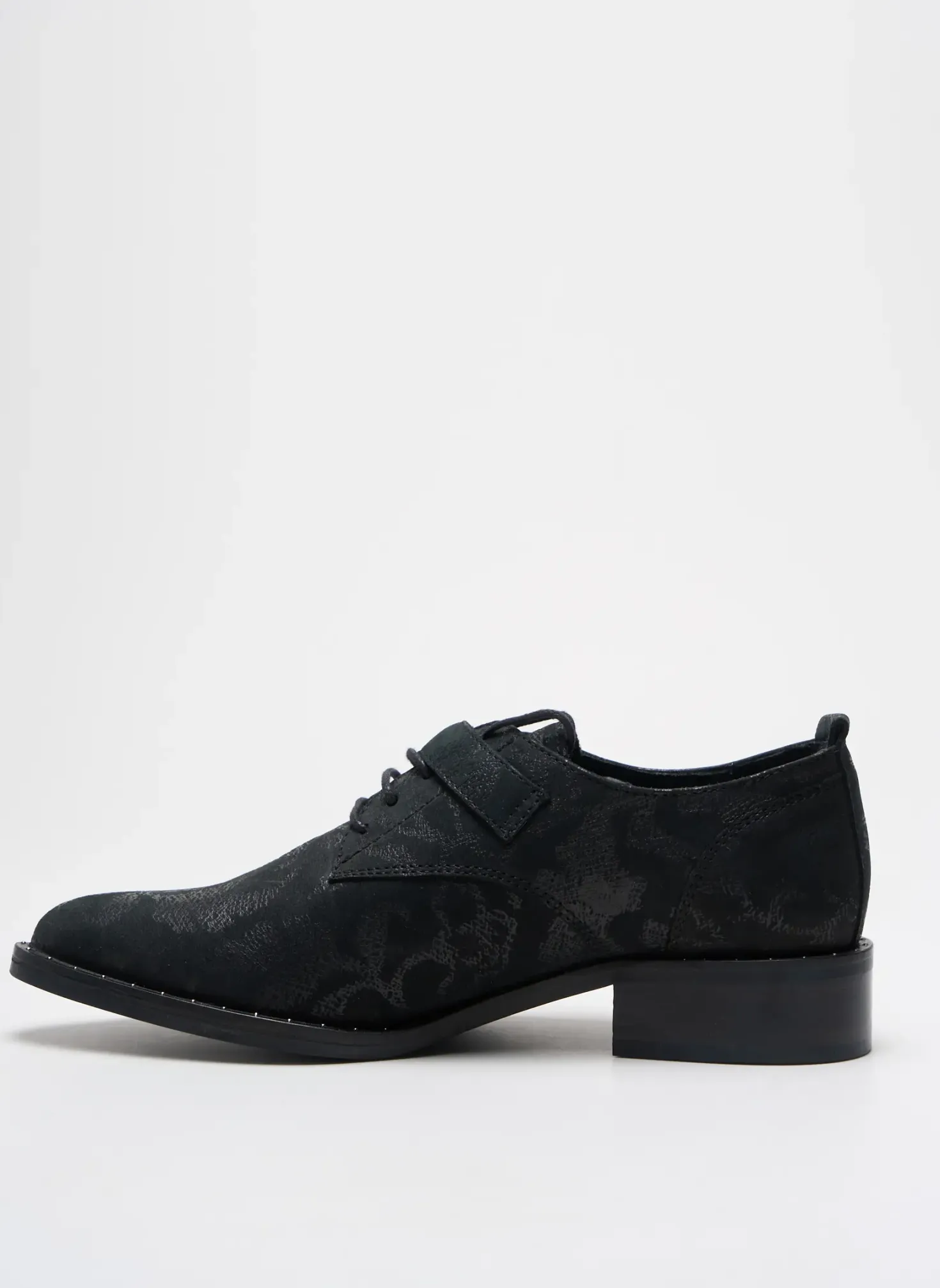 Derbies Philippe Morvan Noir Talon Plat Jusqu'à 3cm
