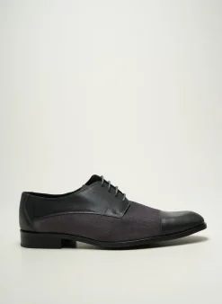 Derbies Pierre Cardin Gris Talon Bas