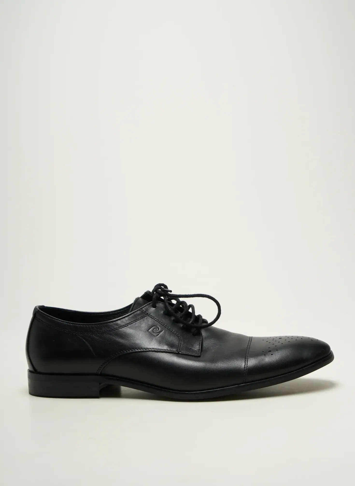 Derbies Pierre Cardin Noir Talon Bas