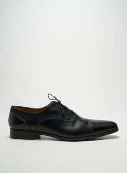 Derbies Santoni Noir Talon Bas