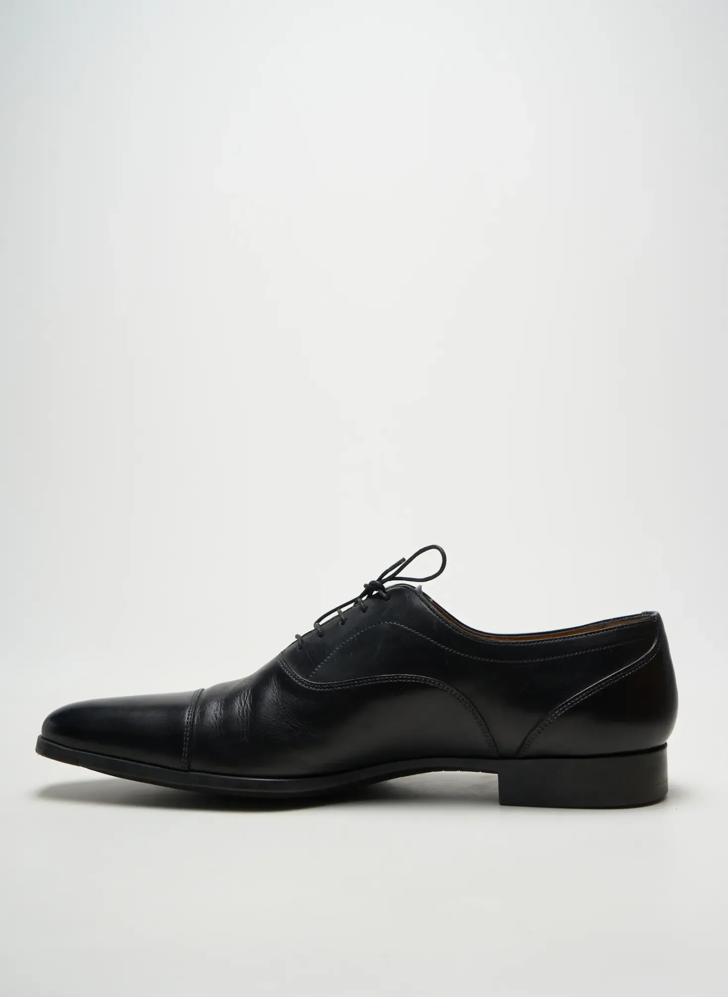 Derbies Santoni Noir Talon Bas