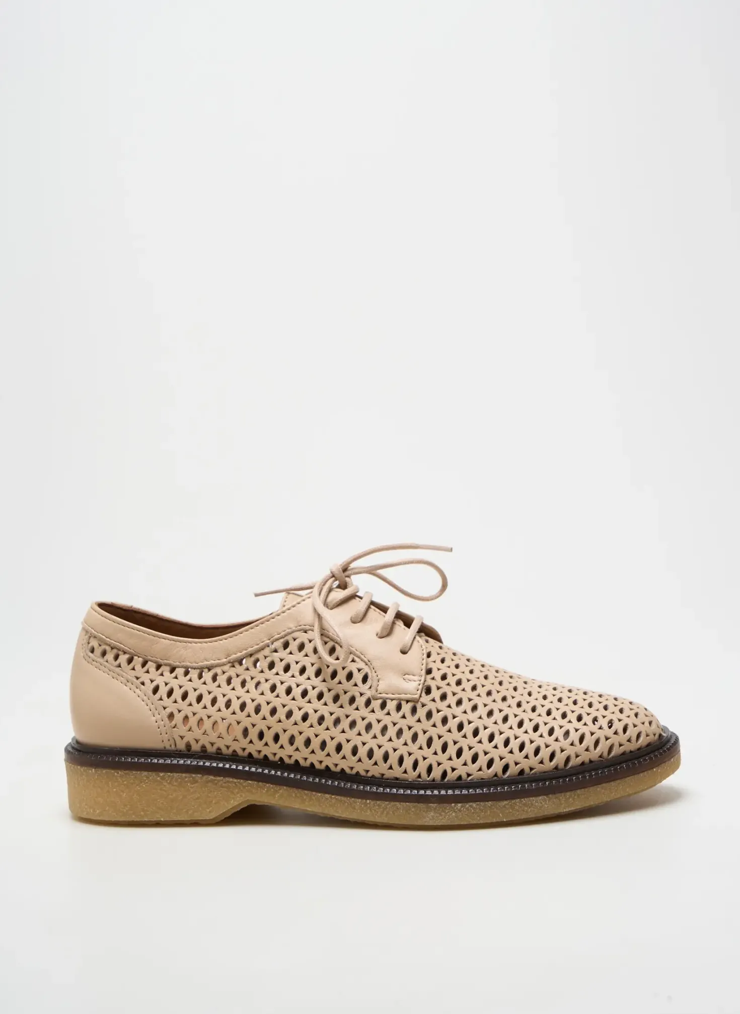 Derbies Schmoove Beige Talon Plat Jusqu'à 3cm