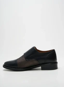 Derbies Schmoove Noir Talon Plat Jusqu'à 3cm