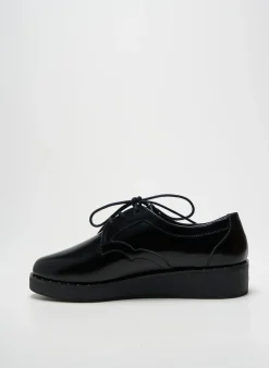 Derbies Schmoove Noir Talon Plat Jusqu'à 3cm