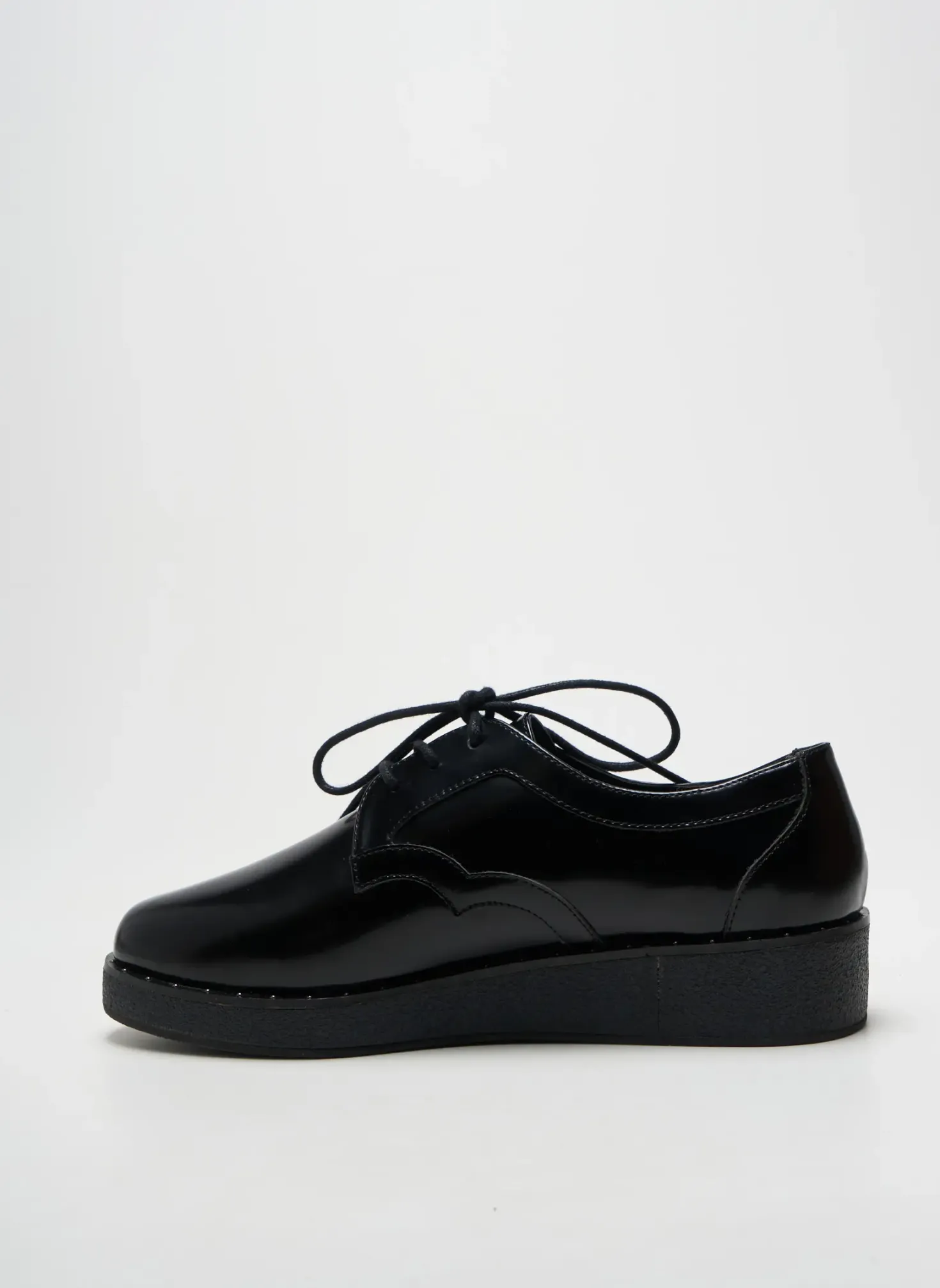 Derbies Schmoove Noir Talon Plat Jusqu'à 3cm