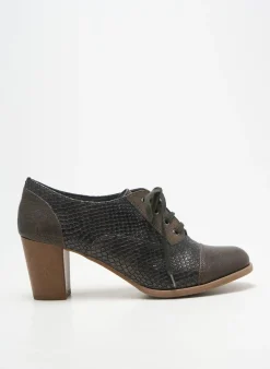 Derbies Sweet Marron Talon De 7 À 9cm