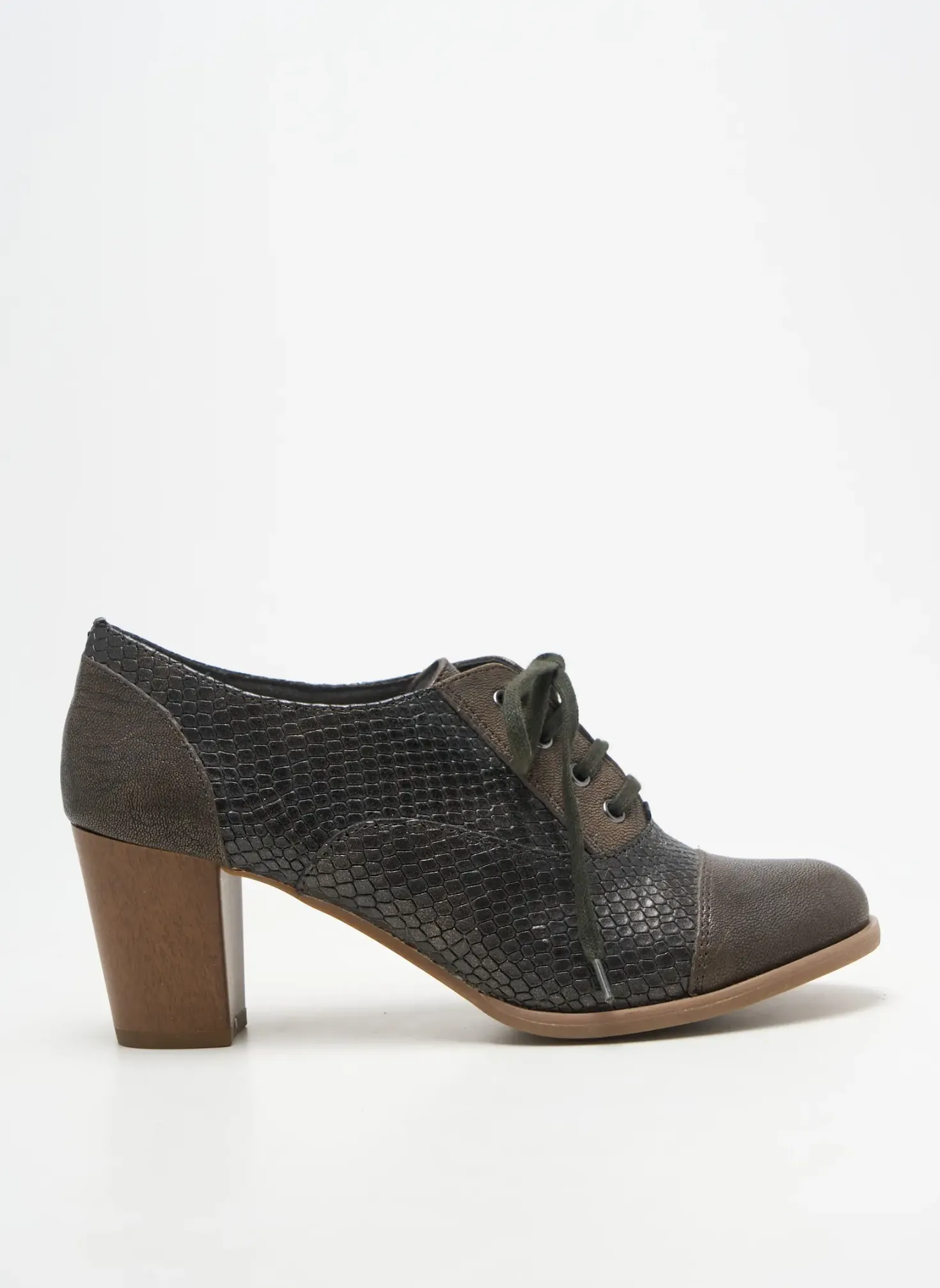 Derbies Sweet Marron Talon De 7 À 9cm