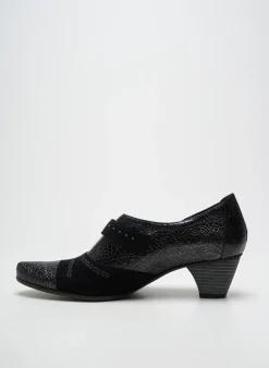 Derbies Un Tour En Ville Noir Talon De 4 À 6cm
