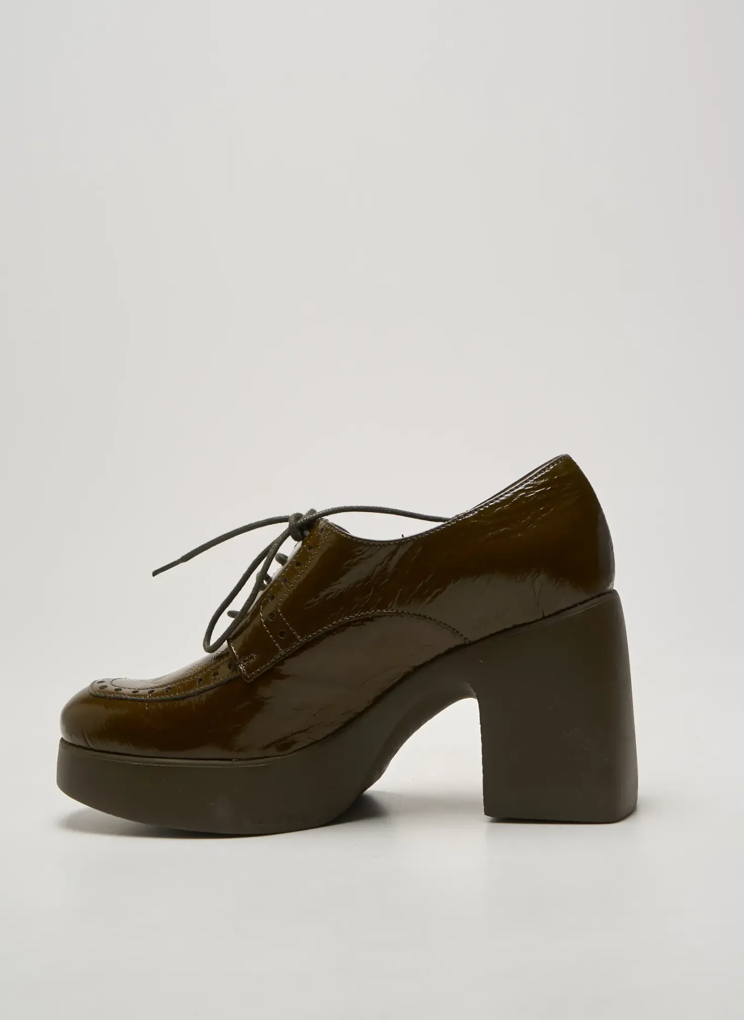 Derbies Wonders Vert Talon De 7 À 9cm