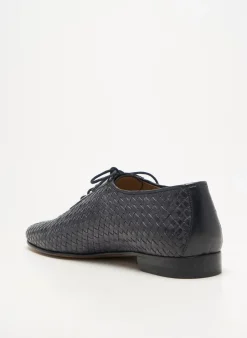 Derbies Yves Saint Clair Bleu Talon Bas