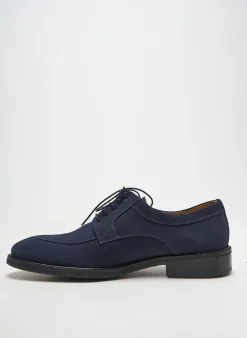 Derbies Yves Saint Clair Bleu Talon Bas