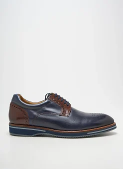 Derbies Yves Saint Clair Bleu Bout Rond