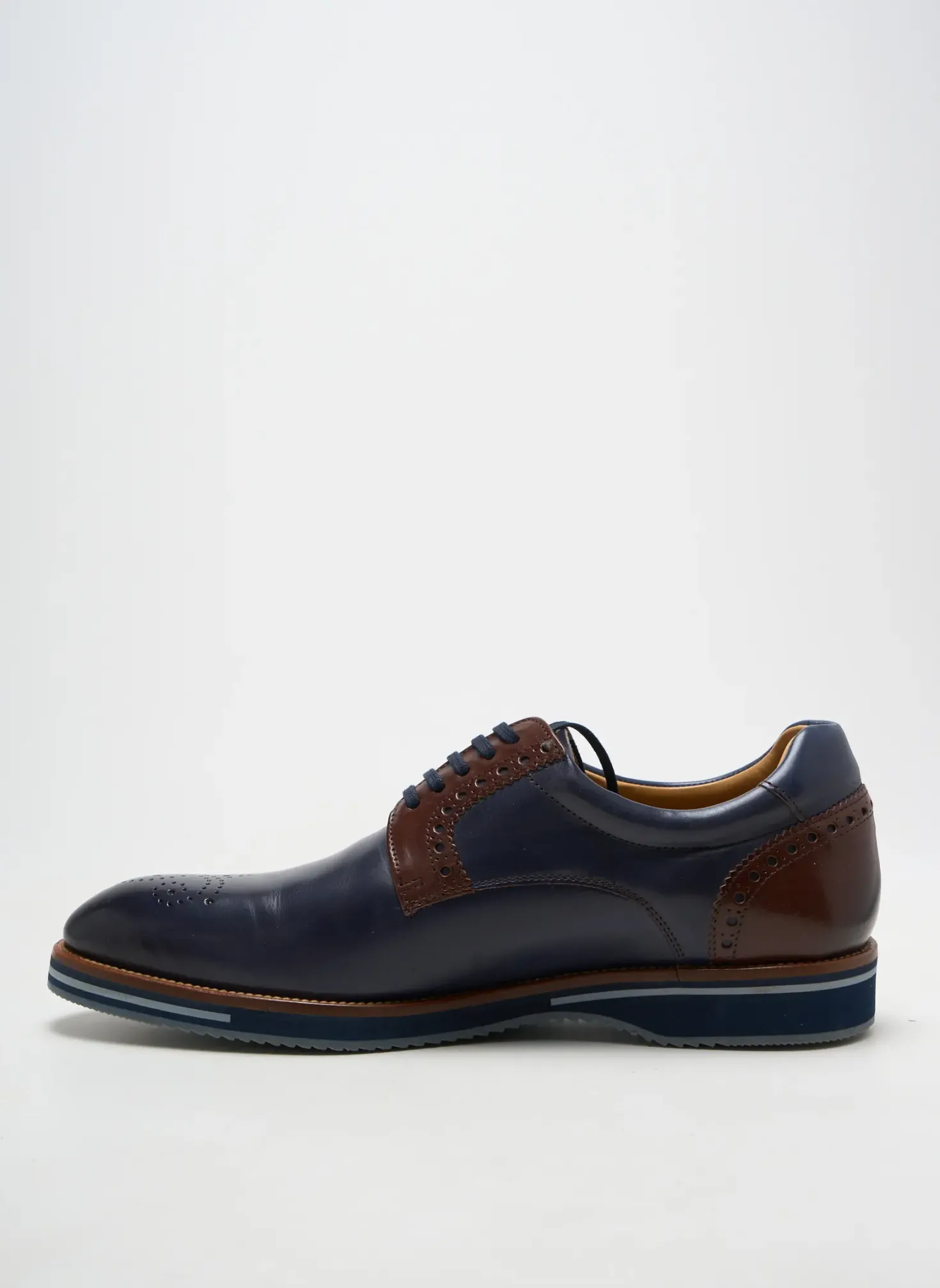 Derbies Yves Saint Clair Bleu Bout Rond
