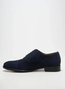 Derbies Yves Saint Clair Bleu Talon Bas