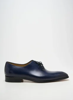 Derbies Yves Saint Clair Bleu Talon Bas