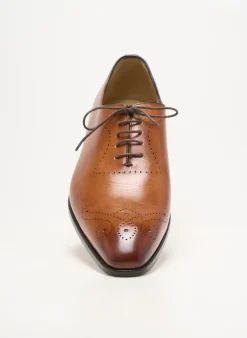 Derbies Yves Saint Clair Marron Talon Bas