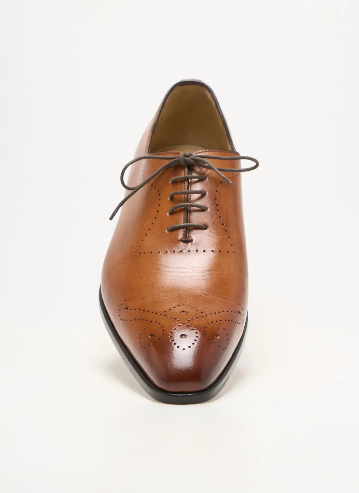Derbies Yves Saint Clair Marron Talon Bas