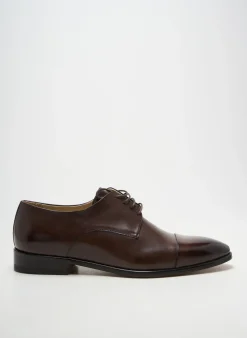 Derbies Yves Saint Clair Marron Talon Bas