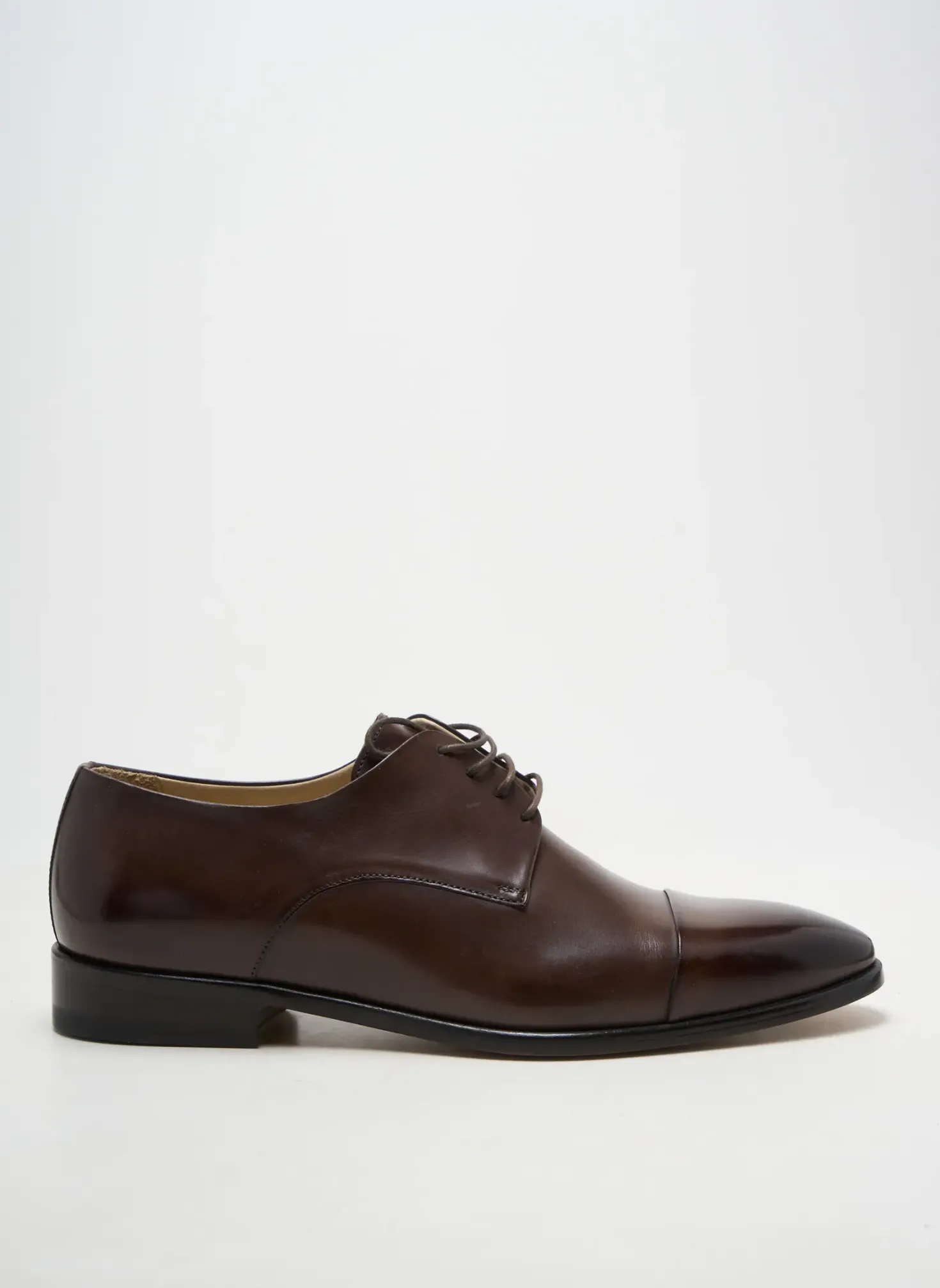 Derbies Yves Saint Clair Marron Talon Bas