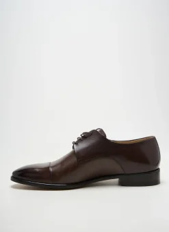 Derbies Yves Saint Clair Marron Talon Bas