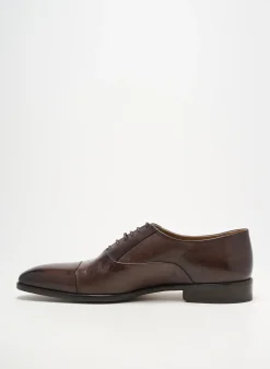 Derbies Yves Saint Clair Marron Talon Bas