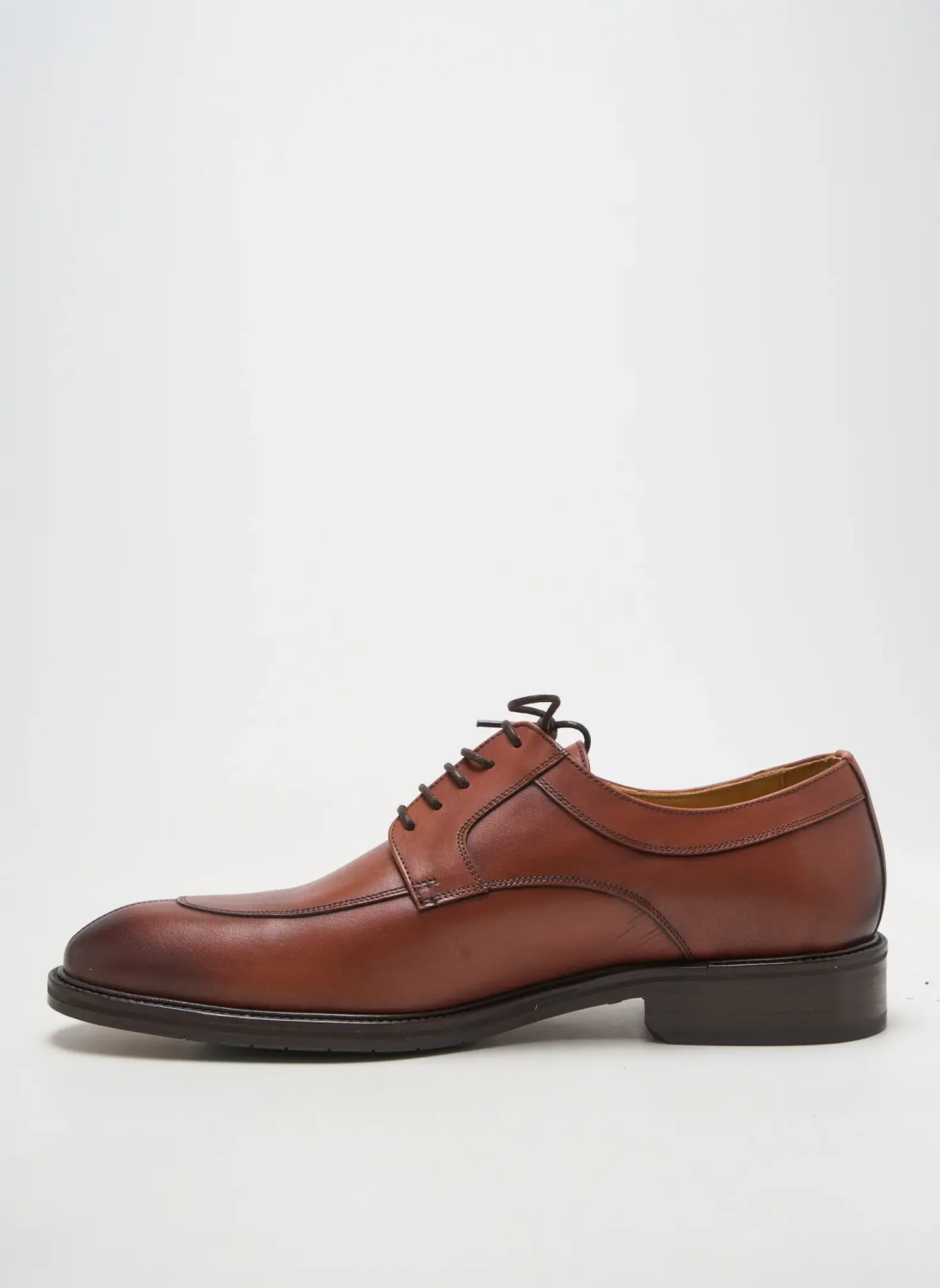 Derbies Yves Saint Clair Marron Talon Bas